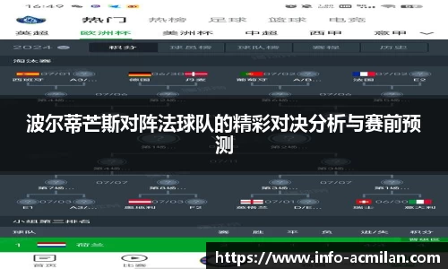 波尔蒂芒斯对阵法球队的精彩对决分析与赛前预测